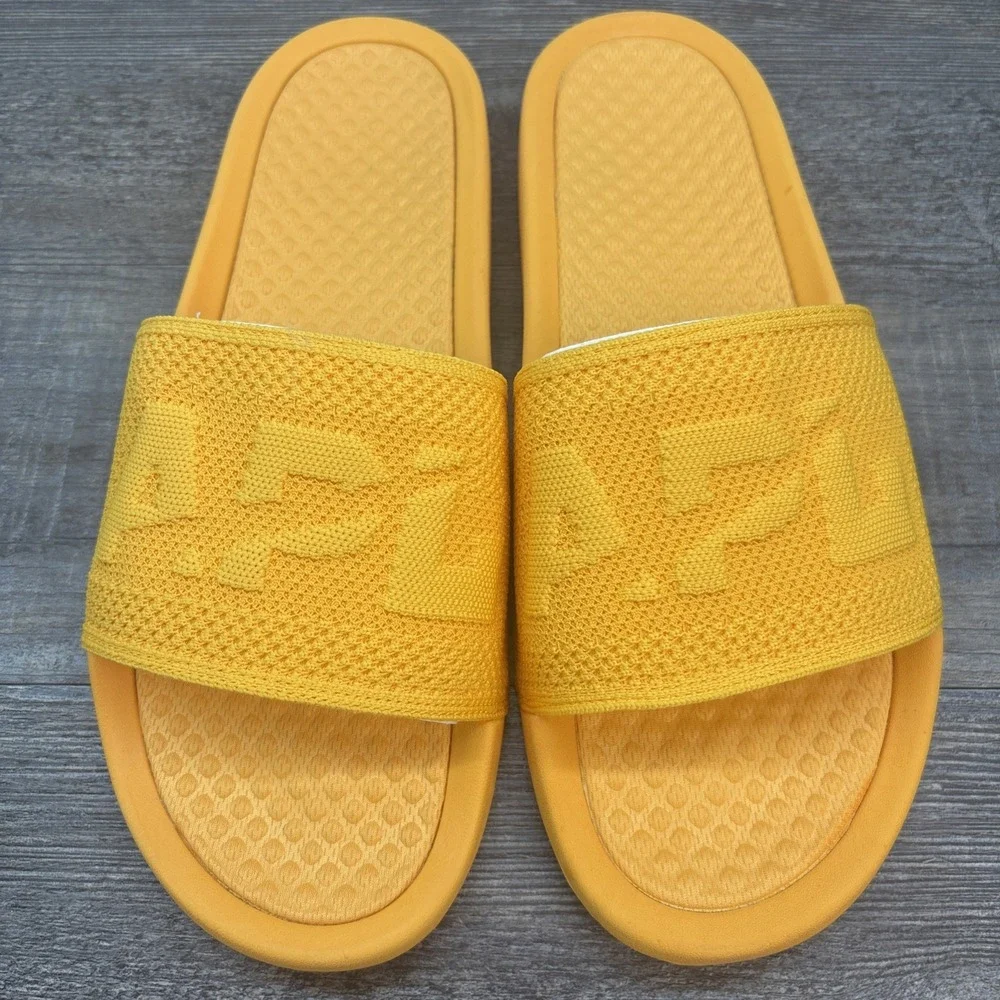 APL Slides Men's 11 BL TechLoom Mango Sandals $130‎ NEW Defect